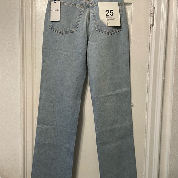 🤍 RE/DONE // 90s High Rise Loose • Breezy Indigo with Rips - Picture 11 of 15